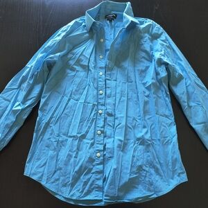 Express 1MX Dress Shirt Slim Fit Blue Mens Medium 15 - 15 1/2